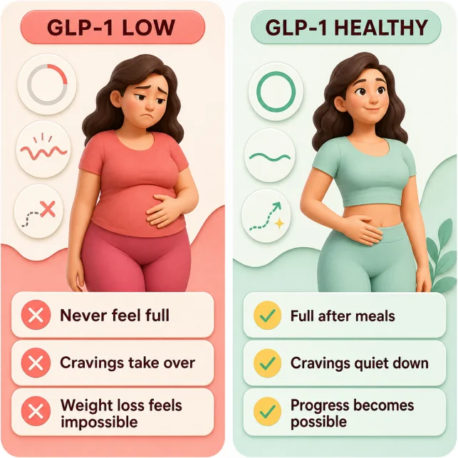 GLP-1 levels comparison