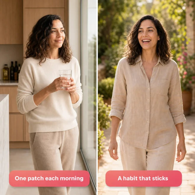 One patch each morning — a habit that sticks